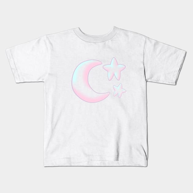 Soft Night Kids T-Shirt by Adastumae